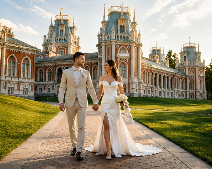 Царицыно свадебная съемка